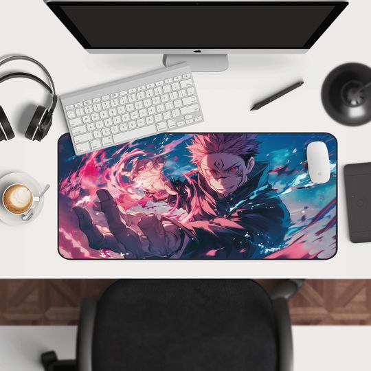 Gojo Anime Mouse Pad - Japanese Art Desk Mat for Jujutsu Satoru Fans