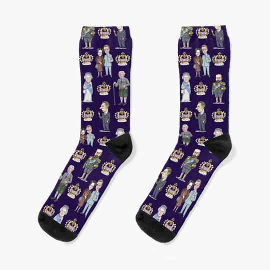 Discover The Royal House of Windsor Socks, Simpson Funny, Gift for Fan