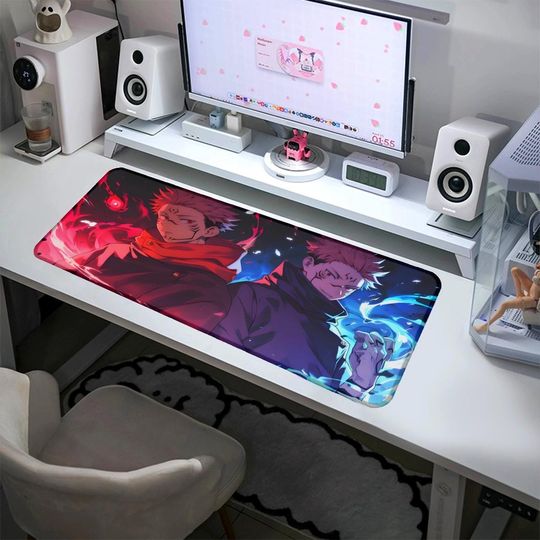 Jujutsu Satoru Mouse Pad Desk Mat Gojo Design Sukuna Inspired Office Desk Accessory Anime Mouse Pad