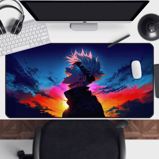 Gojo Mouse Pad Jujutsu Satoru Desk Mat Satoru Japanese Art