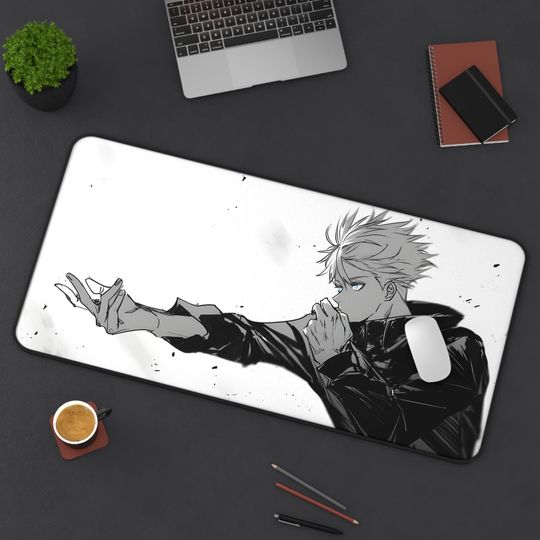 Satoru Gojo Desk Mat - Jujutsu Satoru Anime Gaming Mouse Pad