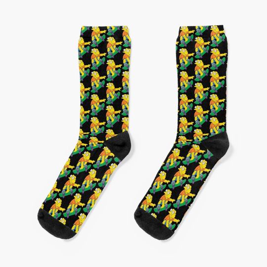 Hans Moleman - Simpsons Socks, Simpson Funny, Gift for Fan
