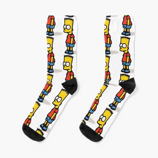 Discover Bart Simpson Socks, Simpson Funny, Gift for Fan