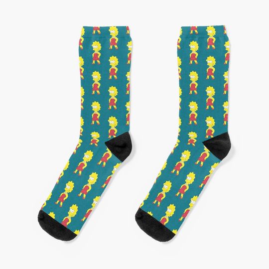 Discover Lisa Simpson Fan Socks, Simpson Funny, Gift for Fan