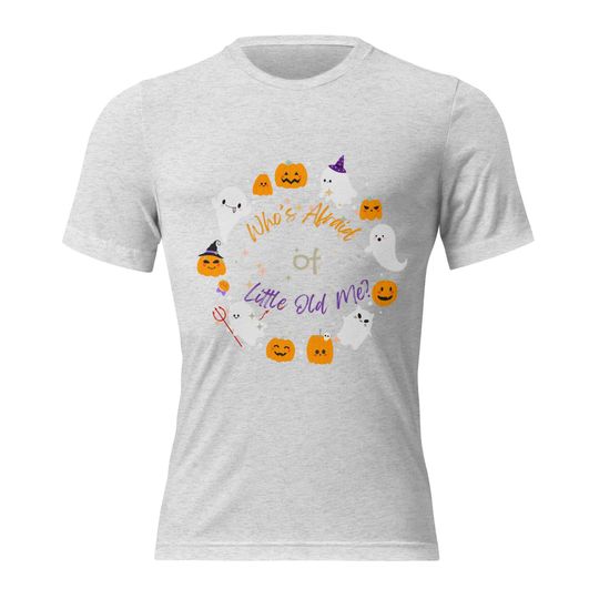 Discover Who's Afraid of Little Old Me T-Shirt | Cute Ghost Halloween Tee | Taylorr Swifts Inspired Shirt | Fall Graphic Tee | Taylorr Swifts version Shirt