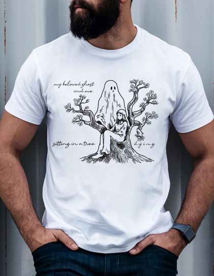 Discover ttpd t-shirt, loml ghost tee, super soft unisex, swift merch, Taylorr Swifts halloween, haunted, tloasg, tayvis, midnights, super bowl, eras tour