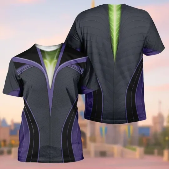 Maleficent Cosplay Costume Sleeping Beauty Halloween Tshirt 3D Hoodie 3D Printed