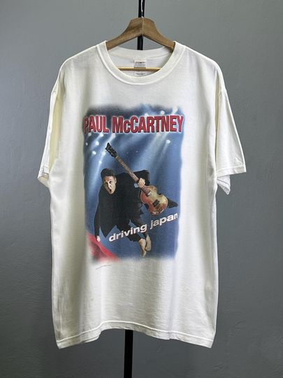 Discover Vintage 2002 P mccartney Japan Tour T-Shirt, Gift for Fan