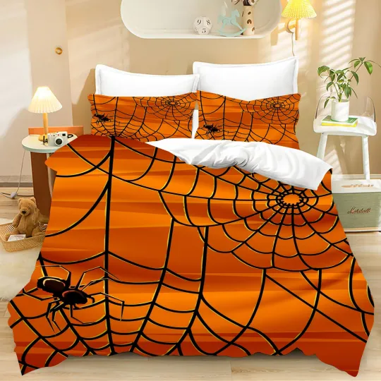Discover Spider Territory Quilt Duvet Cover Twin Full Queen King Bedding Set