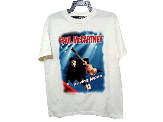 Vintage Paul Maccartney The Beatles T Shirt Driving Japan Tour Music Band Concert Genre Rock Pop Rock Shirt