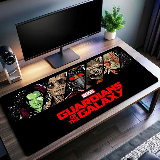 Discover Guardians of the Galaxy Desk Mat | Peter Quill Mouse Pad | Premium Print Surface | Personalized Desk Mat | Smooth Glide Control