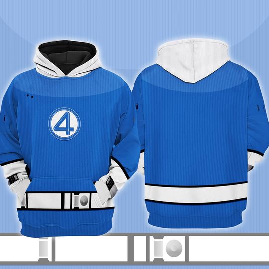 Reed Richards Mister Fantastic 3D Full Over Print Hoodie - Fantastic Four Cosplay Shirt & Sweatshirt