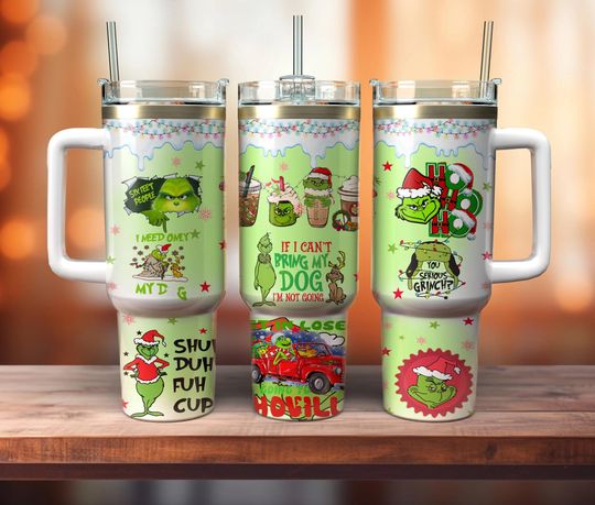 Cartoon Characters 2 pieces 40oz Wrap, Cartoon Movies Christmas 40oz Tumbler