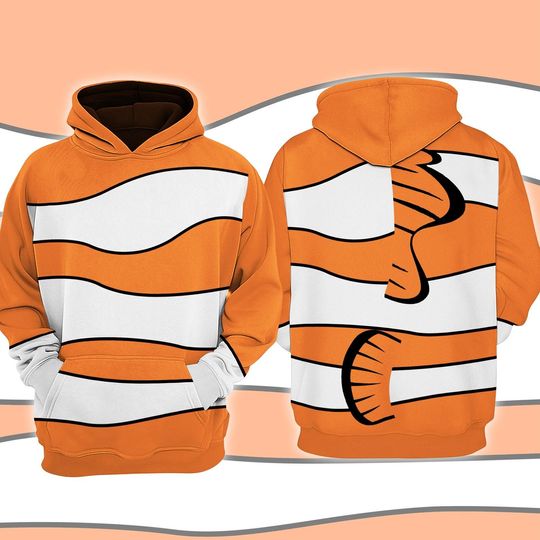 Marlin Costume Hoodie – Finding Nemo Character Halloween Cosplay
