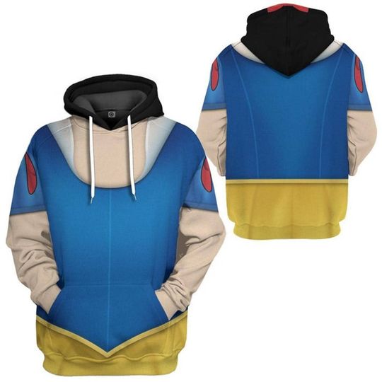 Snow White 3D Hoodie with Full Over Print, Halloween Costume Shirt, Disneyland Halloween Costume