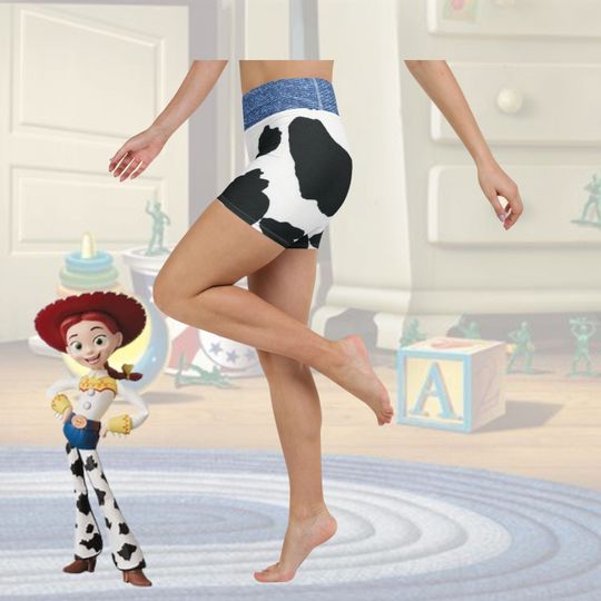 Jessie Yoga Shorts Women’s Disney Pixar Cowgirl Activewear
