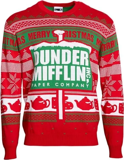 Dunder Mifflin Paper Company Ugly Christmas Sweater Unisex