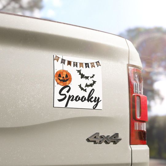 Spooky Halloween Car Magnets | Fun Auto Decor for Trick-or-Treat Season, Festive Vehicle Accessories, Halloween Gifts, Bumper Stickers