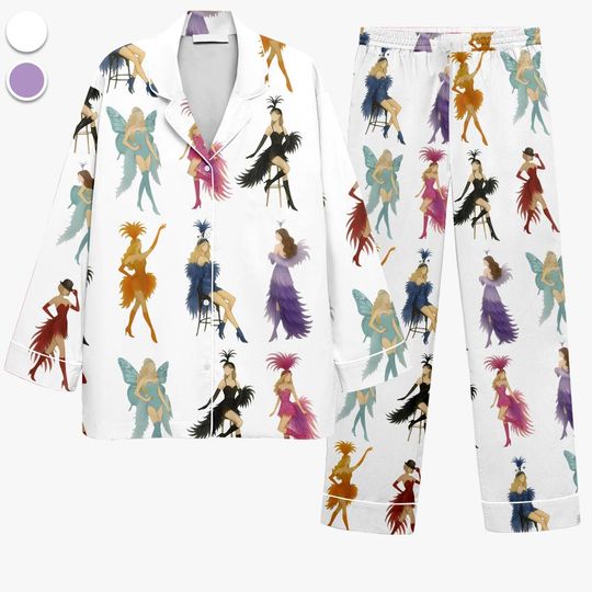 Discover Showgirl Short Pajamas Set, In My Showgirl Era Homewear, TS Songs Sleepwear, Country Music Fan Gift, New Album Nightwear