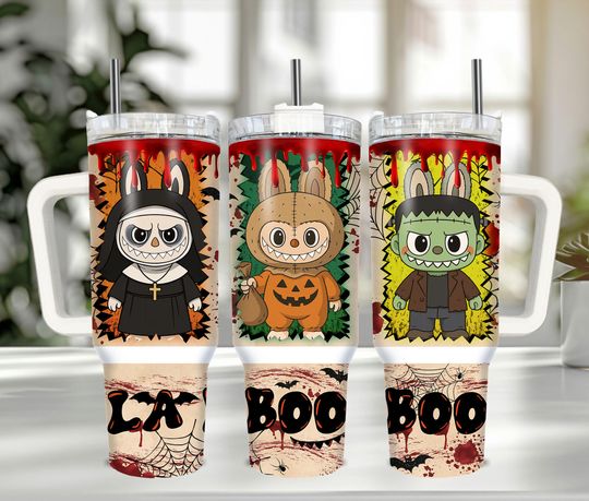 Discover Horror Killers Halloween 40oz Tumbler, Halloween Monster Doll 40oz Tumbler Wrap