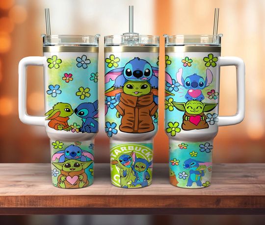 Discover Cartoon Characters 40oz Tumbler Wrap, Cartoon 2 pieces 40oz Wrap