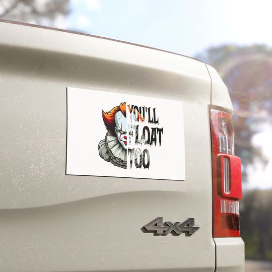 Discover Creepy Car Magnet - You'll Float Too, Halloween Decor, Funny Gift, Horror Fan, Vehicle Accessories
