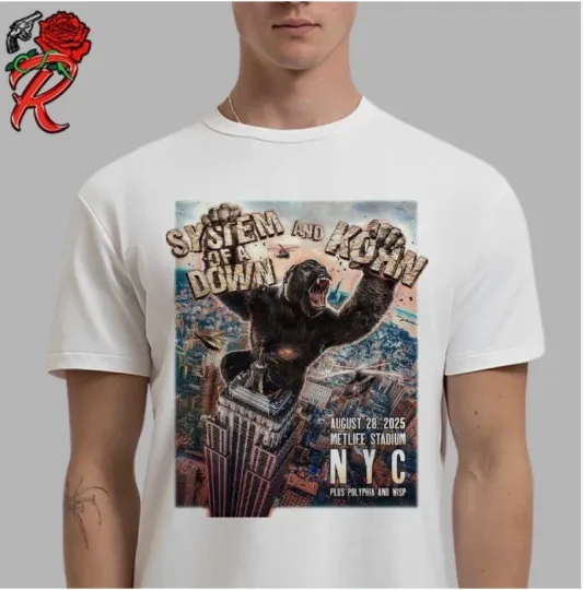 SYSTEM OF DOWN and Korn NYC Tour Unisex T-Shirt