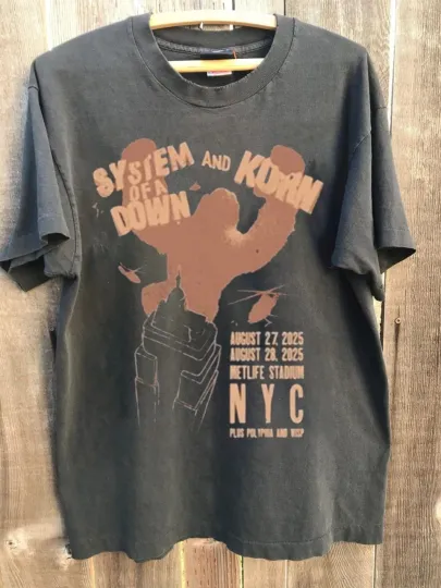 SYSTEM OF DOWN & Korn NYC Reprint T-Shirt 08.27 & 08.28, 2025