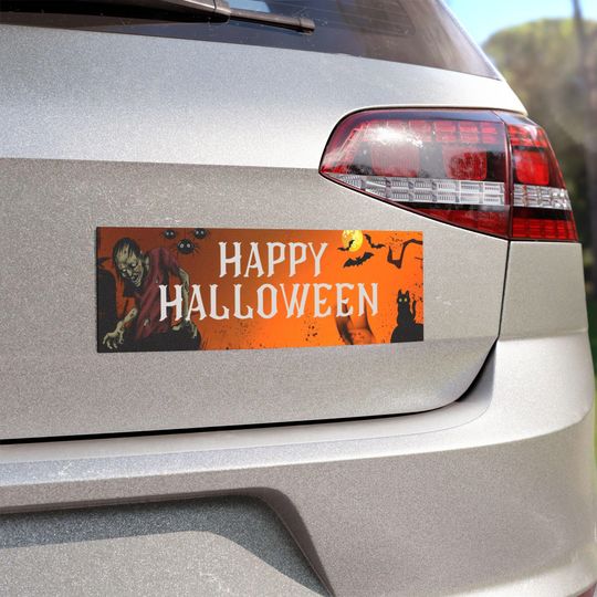 Discover Helloween is coming, Car magnet, bumper sticker, Mem magnet Funny car magnet, Custom Waterproof Vinyl Printed magnet, helloween fun sign.