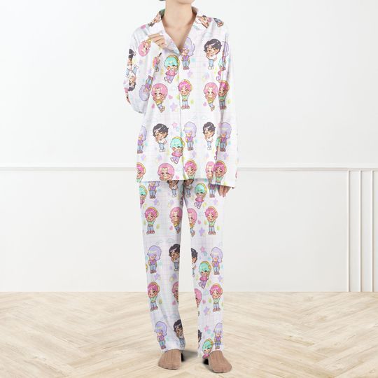 Discover Saja Boys Kpop Demon Hunters Pajama Set, Saja Boys Huntrix, Mira Pullover for Zoey, Demon Hunter Merch, Jinu Pants, Rumi Fan Gift for Women