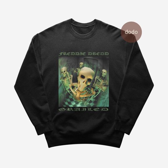 Discover Freddie Dredd Sweatshirt - Rap Music Sweatshirt - GRAILED Single - Freddie Dredd Merch - Unisex Rapper Clothing