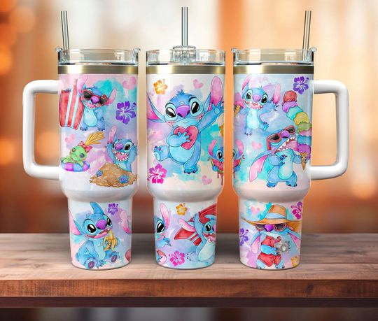 Discover Cartoon Characters 40oz Tumbler Wrap, Cartoon 2 pieces 40oz Wrap