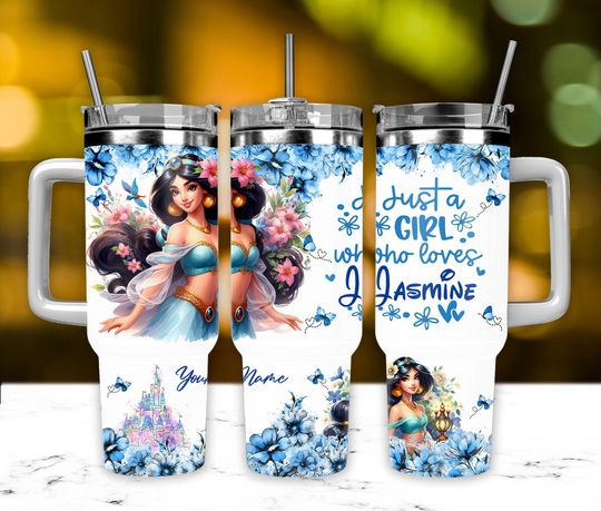 Discover Just A Girl Who Loves Princess 40oz Wrap, Cartoon Movies 40oz Wrap