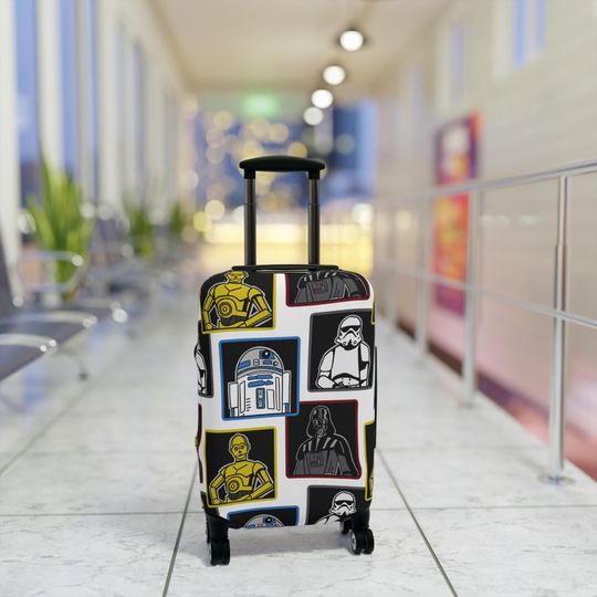 Discover Disney Luggage Cover, Star Wars Suitcase, Gift for Disney Fans, Travel Gear, Retro Vintage