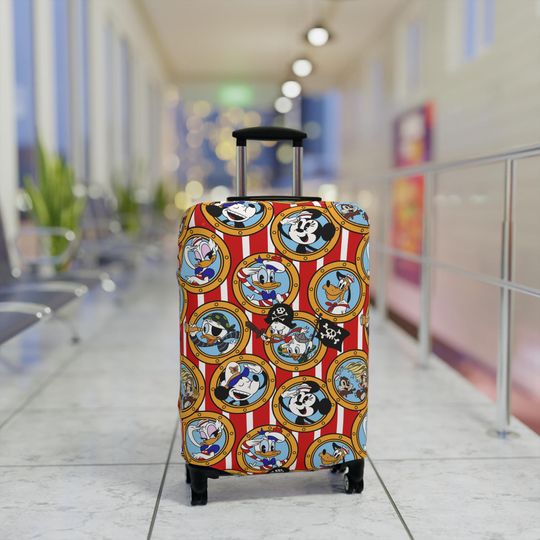 Discover Disney Luggage Cover, Mickey Mouse Suitcase, Gift for Disney Fans, Travel Gear, Disney Cruise