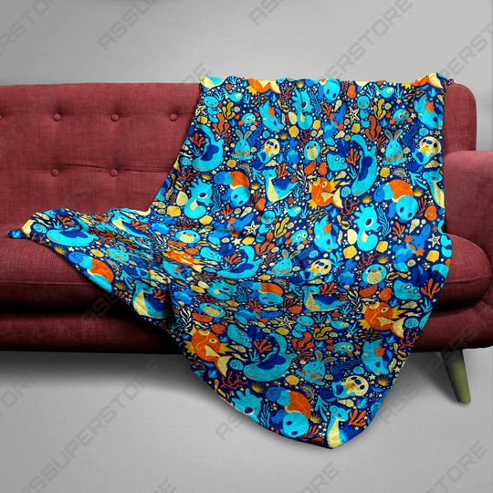 Discover Koi Fish Leviathan Fleece Blanket Home Decor Water Blanket