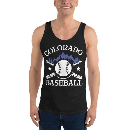 Discover Colorado Baseball Tank Top | Rockies Baseball Fan | Mile High City Sports Apparel