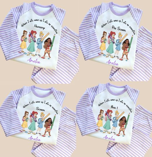 Personalized Unicorn Pajamas: Girls' Back to School Sleepwear