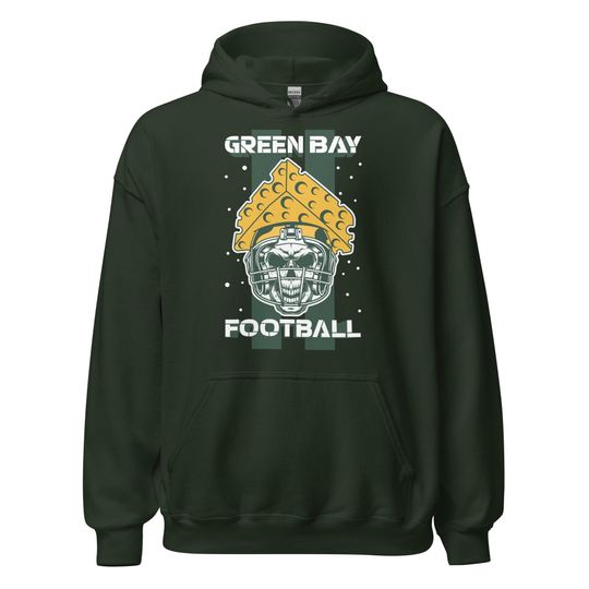 Discover Green Bay Football Hoodie Vintage Retro Football Fan Gift Green Bay Sports Apparel