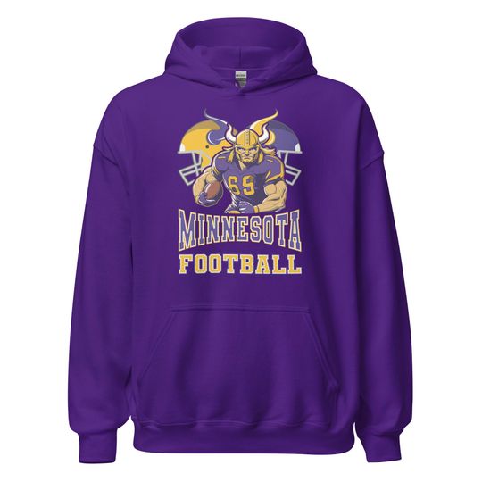 Discover Minnesota Football Hoodie Vintage Retro Football Fan Gift Minnesota Sports Apparel