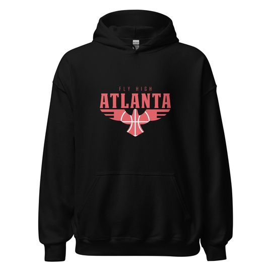 Atlanta Basketball Long Sleeve Hoodie Sweater Vintage ATL Sports Fan Gift The A Sports Apparel