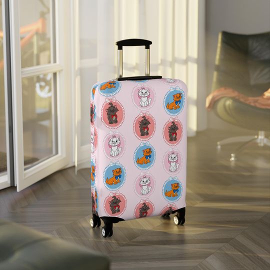 Discover Disney Luggage Cover, Aristocats Suitcase, Gift for Disney Fans, Travel Gear, Aristocats