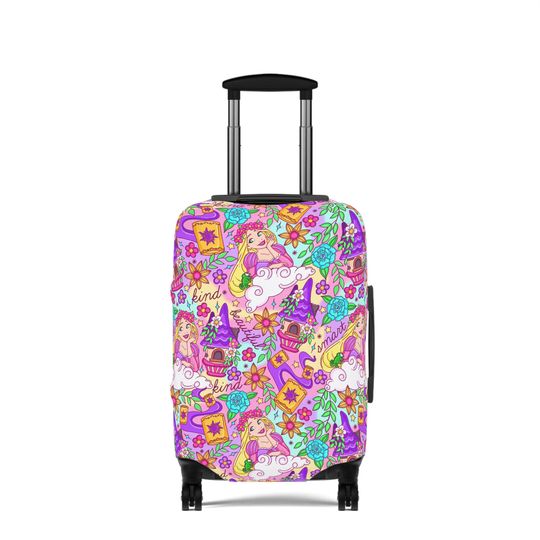 Discover Disney Tangled Luggage Cover, Gift for Disney Fans, Travel Gear