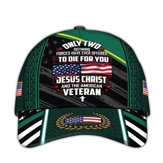 Vietnam Veteran Hats For Men Jesus Christ Cap Veteran Military Ball Caps