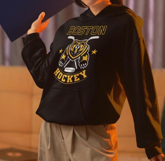 Discover Boston Hockey Hoodie | Bruins Long Sleeve | Birthday Gift | NHL Fan Gift | Beantown Sweater Fan Gift | Sports Apparel