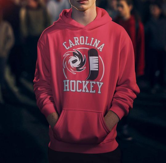 Discover Carolina Hockey Hoodie Vintage Long Sleeve North Carolina Sweater Gift Sports Apparel Unisex Hoodie
