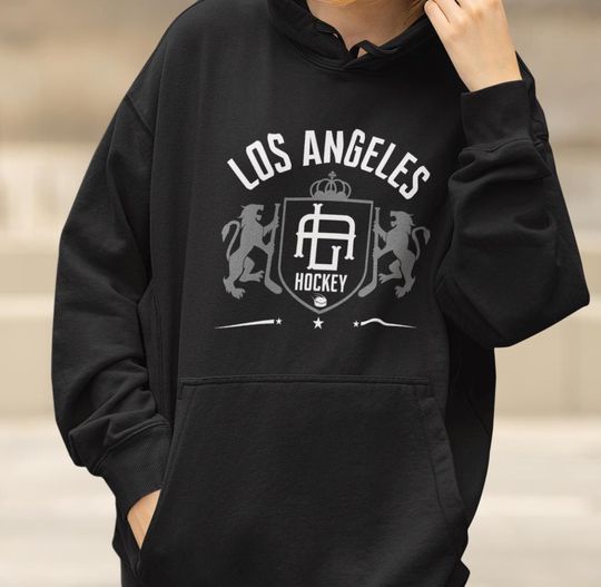 Los Angeles Hockey Hoodie | Kings Long Sleeve | Christmas Gift | NHL Fan Gift | City of Angels Fan Gift | Sports Apparel
