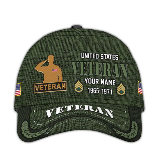 Personalized Veteran Caps  We The People Patriotic Baseball Hat