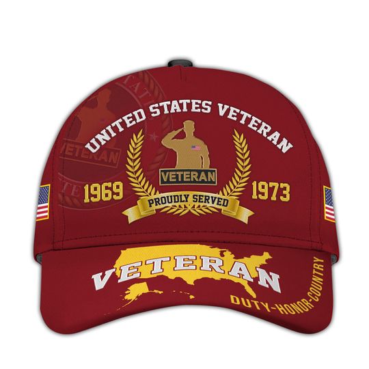 Custom US Veteran Caps  Military Veteran Hat, Patriotic Cap For Men