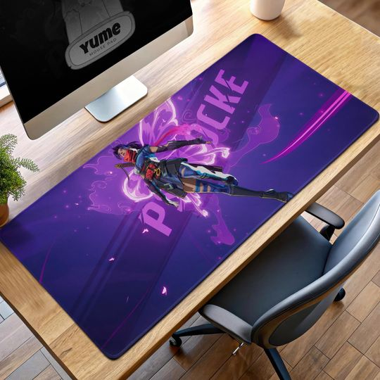 Psylocke X-Men Desk Mat - Marvel Anime Gaming Mouse Pad, Butterfly Blade Art, Gift for Fans